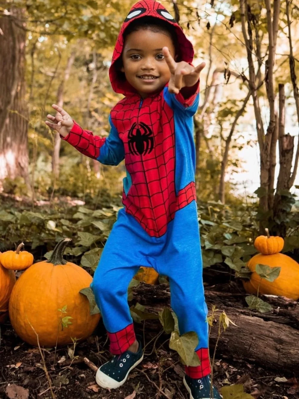 Marvel Spider-Man Cosplay Hooded One Piece Toddler 2T